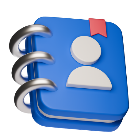 Contact Book  3D Icon
