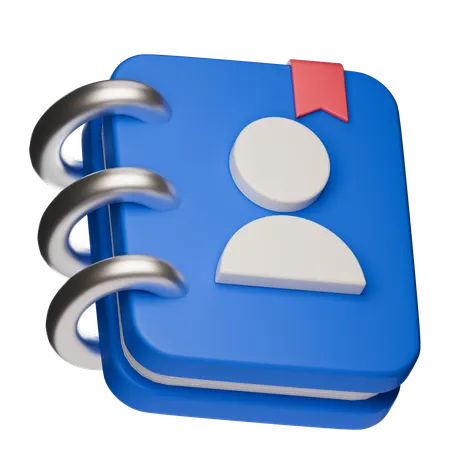 Contact Book  3D Icon