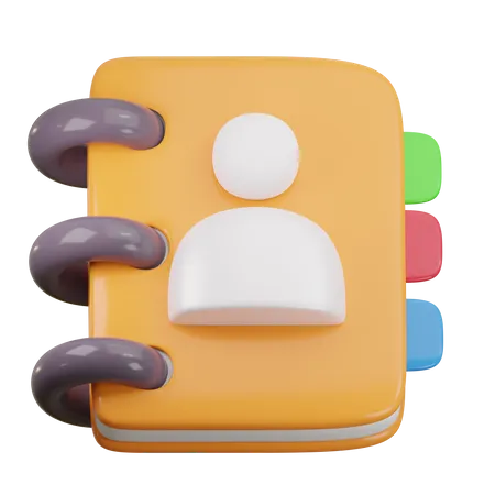 Contact Book  3D Icon