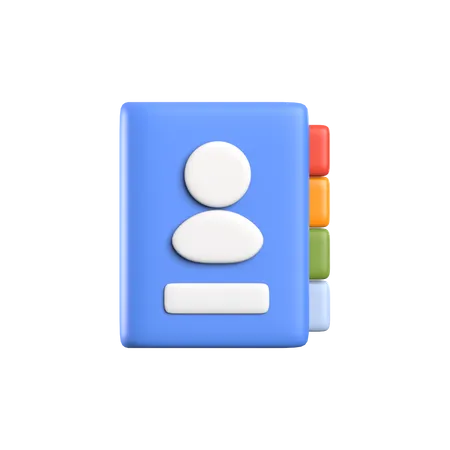 Contact Book  3D Icon