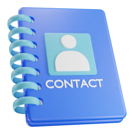 Contact Book  3D Icon