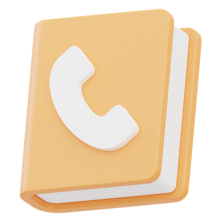 Contact Book  3D Icon