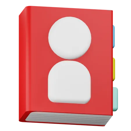 Contact Book  3D Icon