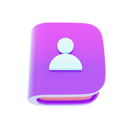 Contact Book  3D Icon