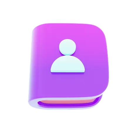 Contact Book  3D Icon