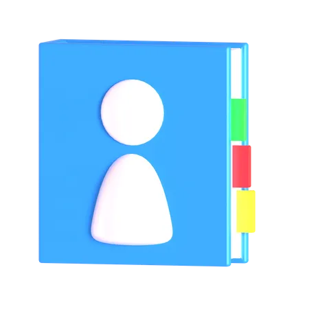 Contact Book  3D Icon