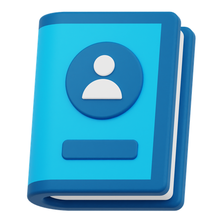 Contact Book  3D Icon