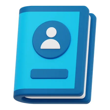 Contact Book  3D Icon