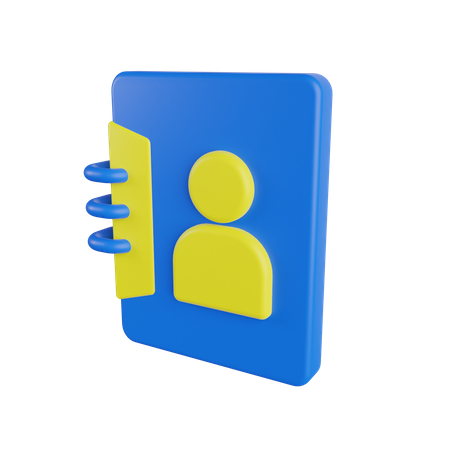 Contact Book  3D Icon