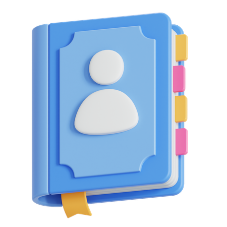 Contact book  3D Icon