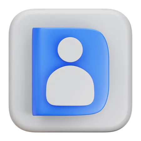 Contact Book  3D Icon