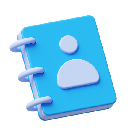 Contact Book  3D Icon