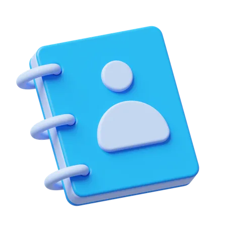 Contact Book  3D Icon