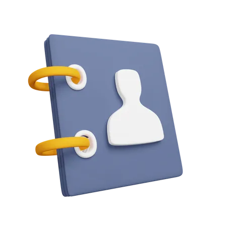 Contact Book  3D Icon