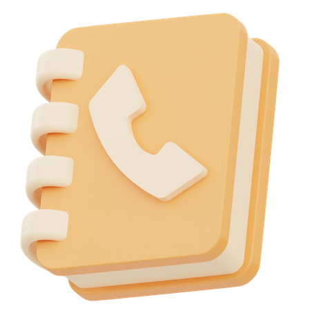 Contact Book  3D Icon