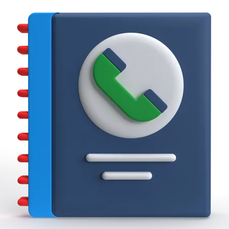 Contact Book  3D Icon