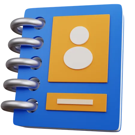 Contact Book  3D Icon