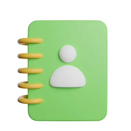 Contact Book  3D Icon