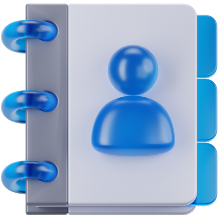 Contact Book  3D Icon