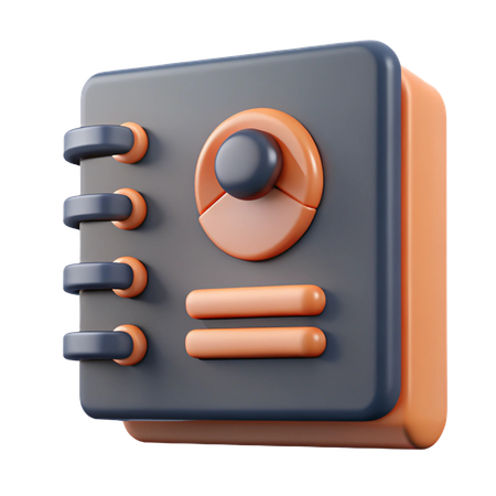 Contact Book  3D Icon