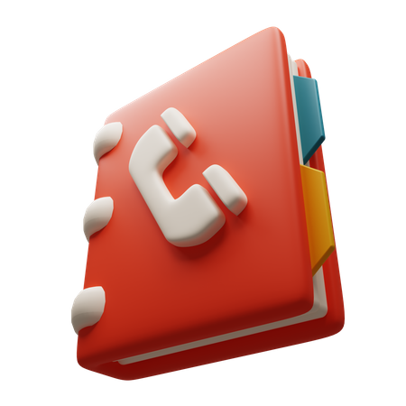 Contact Book  3D Icon