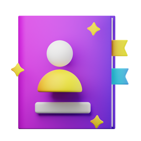 Contact Book  3D Icon