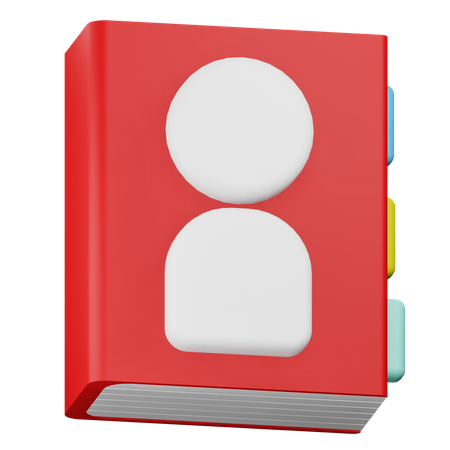Contact Book  3D Icon