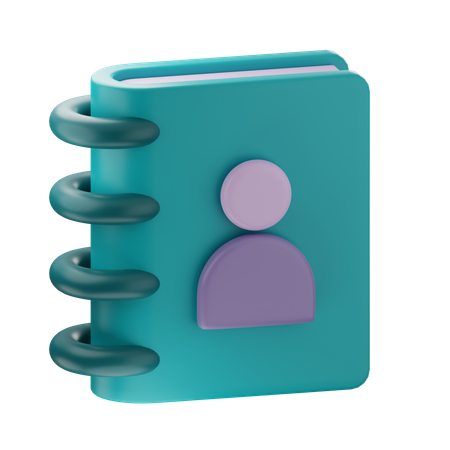Contact Book  3D Icon