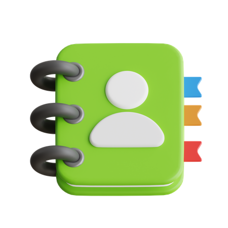 Contact Book  3D Icon