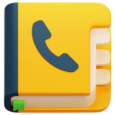 Contact Book  3D Icon