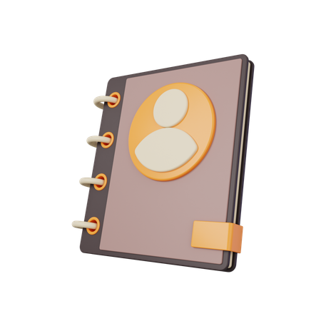 Contact Book  3D Icon