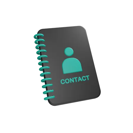 Contact Book  3D Icon