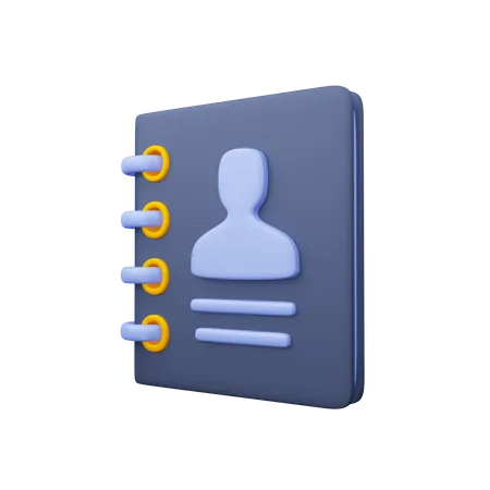 Contact Book Download This Item Now 3D Icon