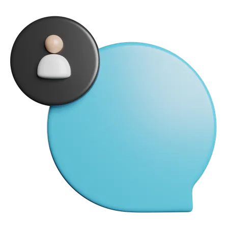 Contact Chat  3D Icon
