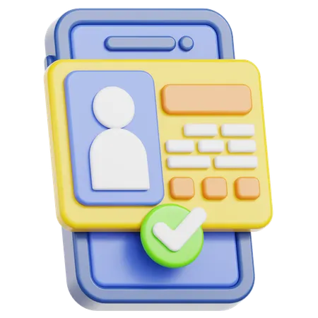 Contact information  3D Icon