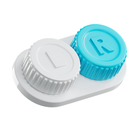 Contact Lens Case  3D Icon