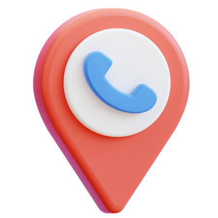 Contact location  3D Icon