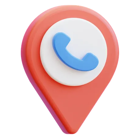 Contact location  3D Icon