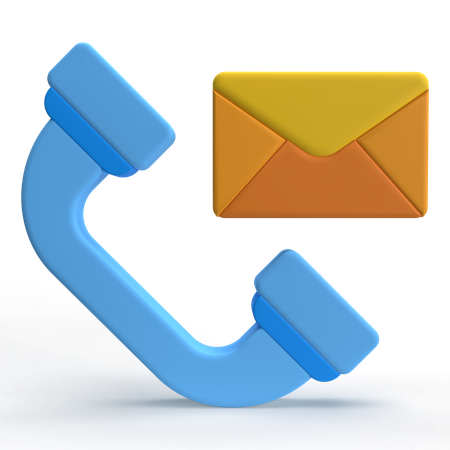 Contact Mail  3D Icon