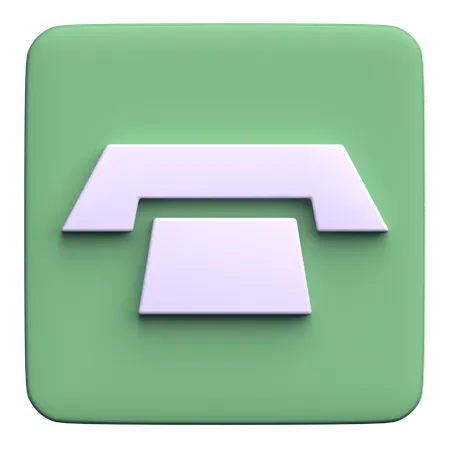 Contact Phone  3D Icon