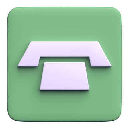 Contact Phone  3D Icon