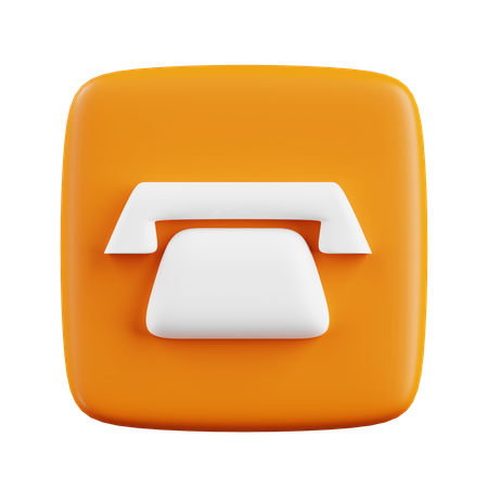 Contact Phone  3D Icon