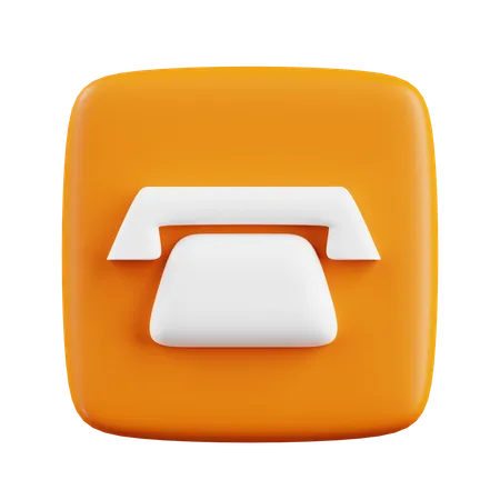 Contact Phone  3D Icon