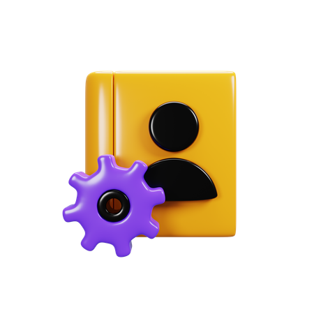 Contact Setting  3D Icon