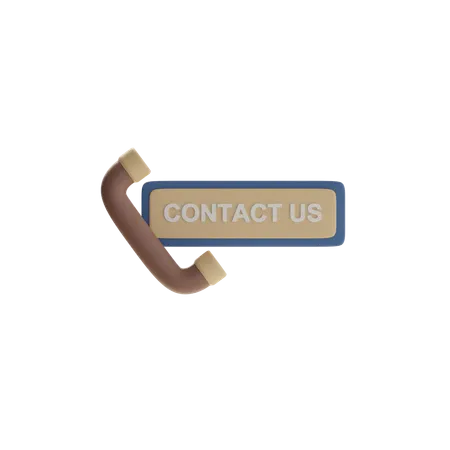 Contact Us  3D Icon