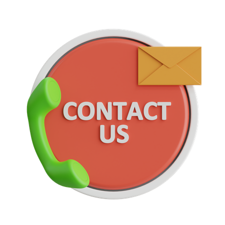 Contact Us  3D Icon