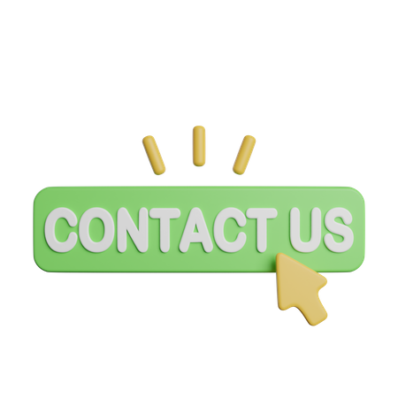 Contact Us Button  3D Icon