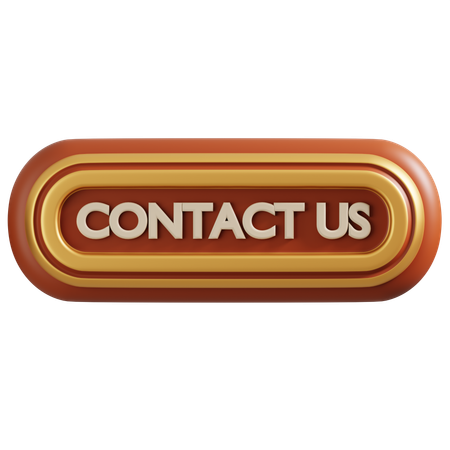 Contact us button  3D Icon