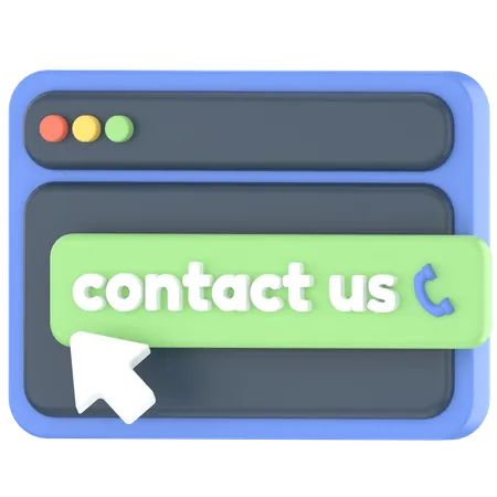Contact us web  3D Icon