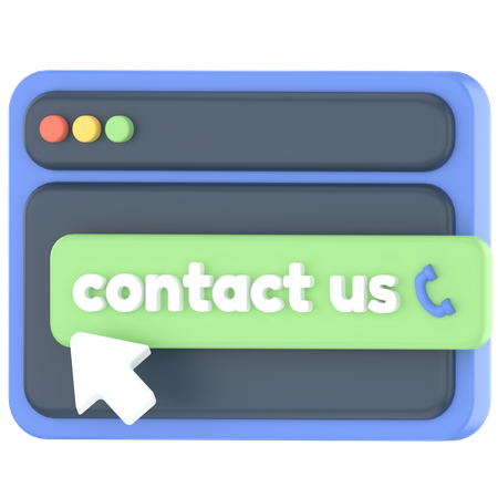 Contact us web  3D Icon